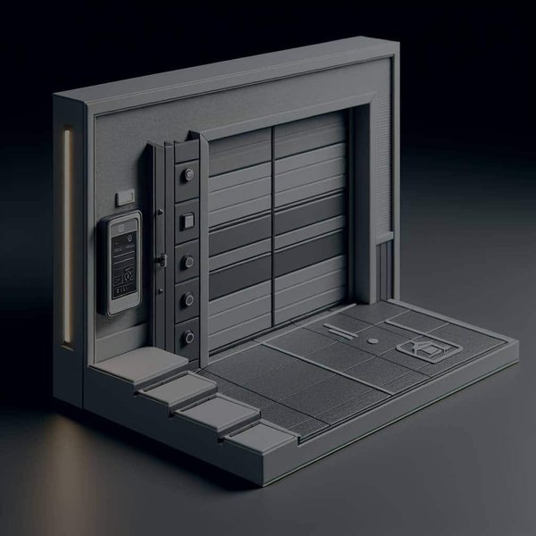 Quelle solution pour une porte de garage esthétique et fonctionnelle compatible avec un système domotique ?