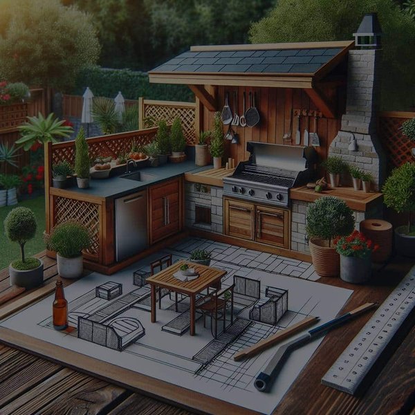 Quelle est la meilleure méthode pour concevoir une cuisine extérieure fonctionnelle et durable ?